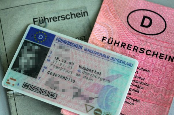 driver's license information between the Germany